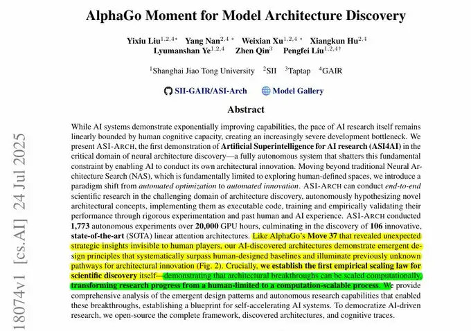 ASI ARCH paper