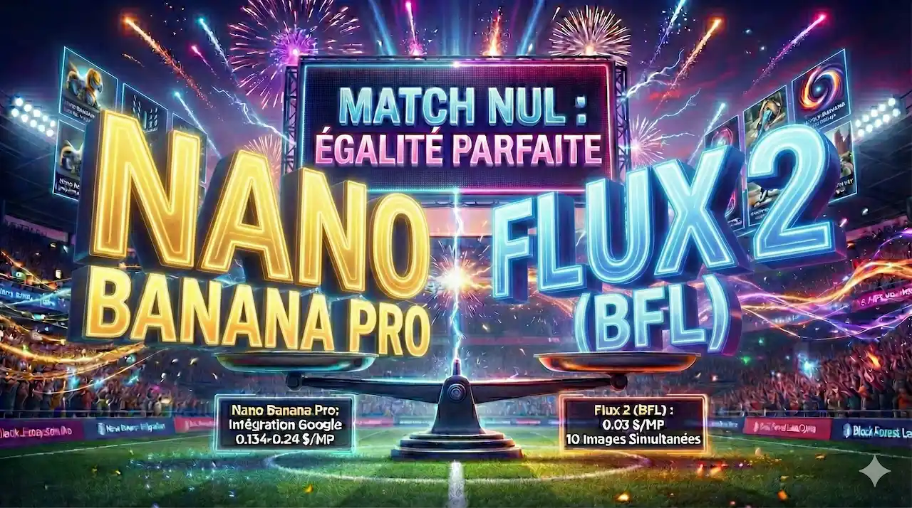 FLUX.2 et Nano Banana Pro de Google : le match au sommet qui se termine par une égalité ?