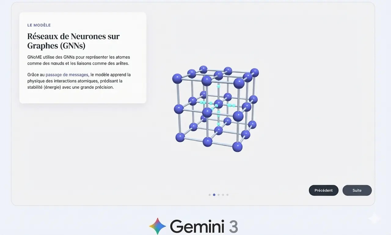 Gemini 3 transforme les documents trouvés par Google en outils pédagogiques visuels animés et interactif